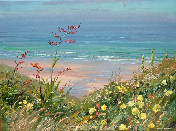 Mark Preston - summer flowers, sennen cove